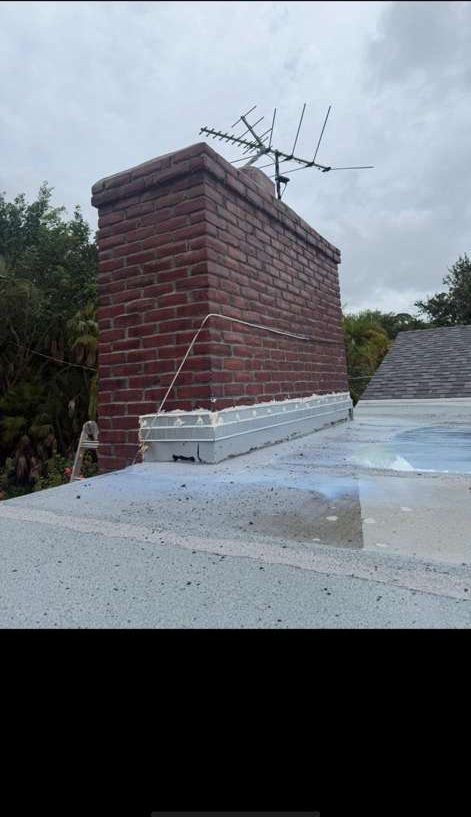 Chimney brickwork after repair — clean restored brick, Chimney Brothers Co Florida